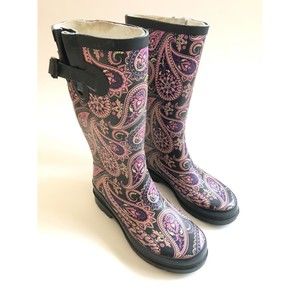 Western Chief Wild Paisley Women’s Rain Boots Size 6
